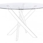 Bizzotto - PIANO TO TAVOLO GEORGE TRASPARENTE D120