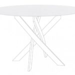 Bizzotto - PIANO TO TAVOLO GEORGE BIANCO D120