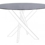 Bizzotto - PIANO TO TAVOLO GEORGE FUME' D120