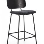 Bizzotto - SGABELLO CUCINA SIENNA GRIGIO SCURO