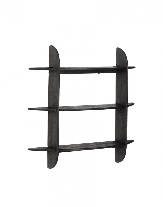 232845-b2b_big Bizzotto - MENSOLA 3P WESTWOOD NERO - immagine 1