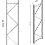 Yes - SPALLA SCAFFALE NERO OPACO 60X220H