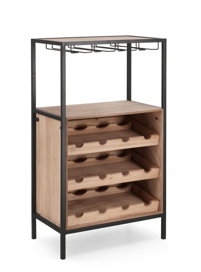 244629-b2b_big Yes - MOBILE P.BOTTIGLIE 12P ISAAC NERO 51X91H - immagine 1